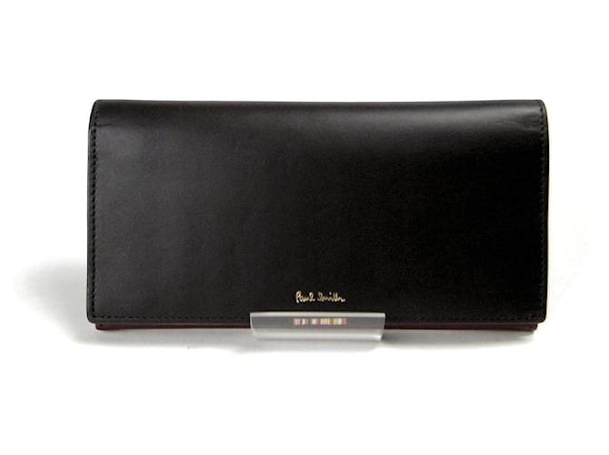 Portafoglio lungo in pelle di vitello Paul Smith Nero