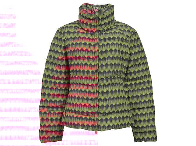 M Missoni Giacca imbottita stampata in poliestere multicolore