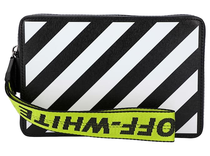 Borsa Diagonale Off White in Nero e Bianco