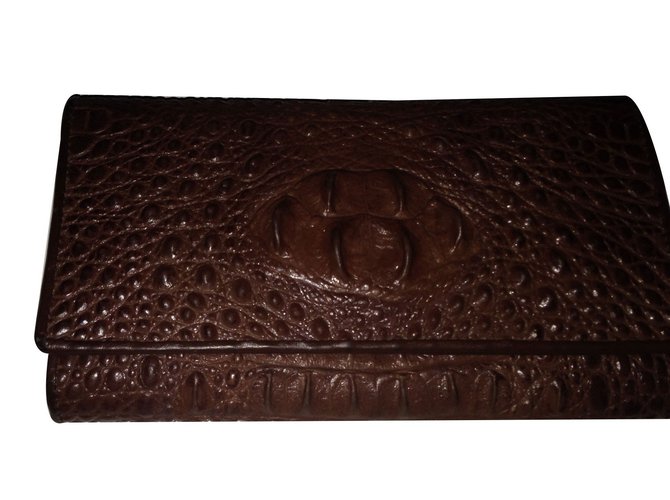 inconnue portafoglio Marrone