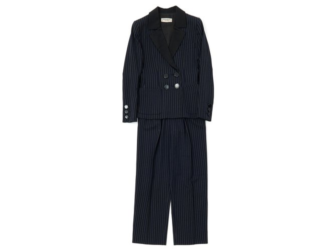 Yves Saint Laurent smoking 3 PEZZI FR36/38 Nero