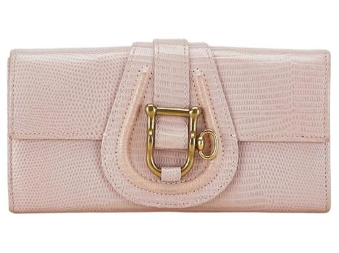 Autre Marque TOFF&LOADSTONE Portafoglio Lungo in Pelle Rosa