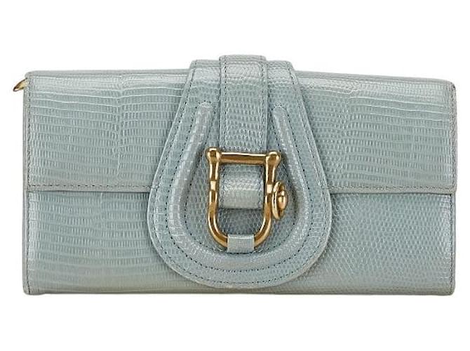 Autre Marque TOFF&LOADSTONE Portafoglio Lungo in Pelle Blu