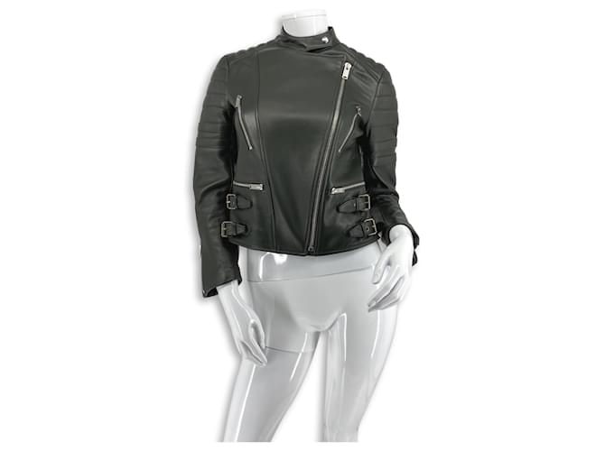 Céline Giacca di pelle di Phoebe Philo Verde scuro