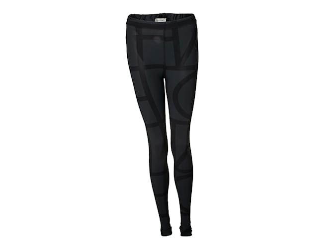 Totême Leggings con logo stampato Toteme Nero