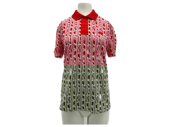 Polo Lacoste T.International S Poliestere Rosso