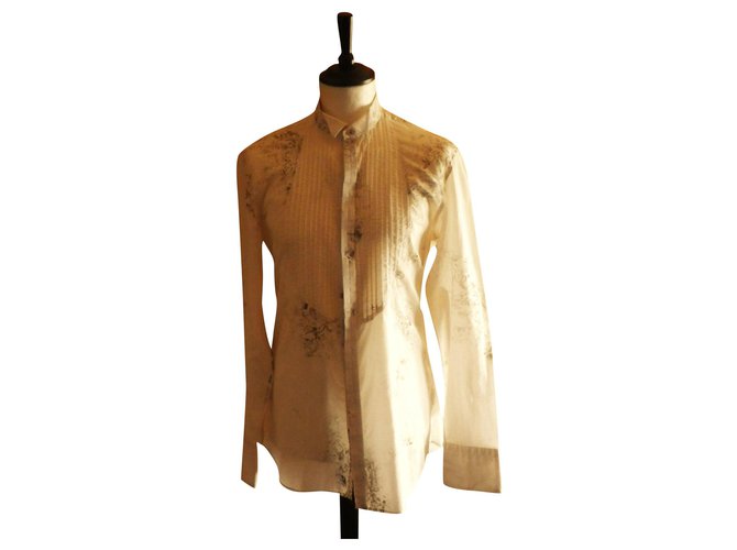 camicia con collo KENZO taglia 40 In perfette condizioni Bianco sporco