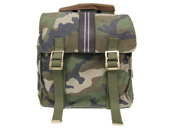 Zaino militare camouflage Valentino Garavani Cachi
