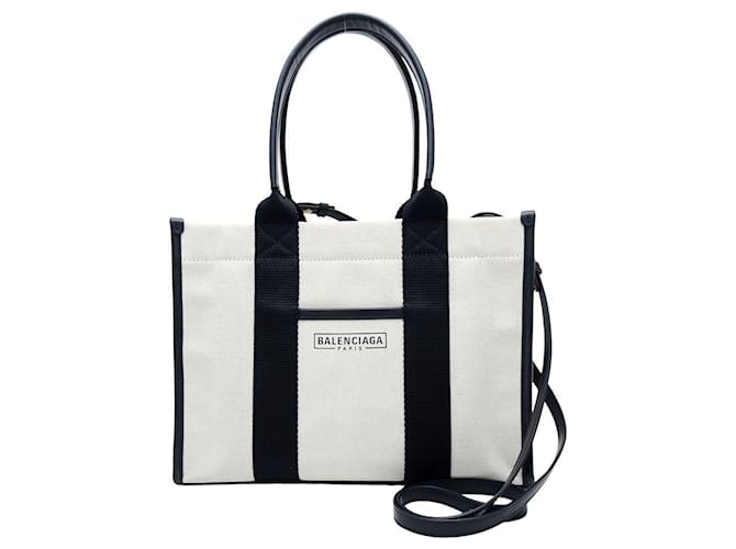 Borsa Tote Balenciaga Hardware Nero Bianco