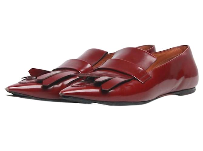 Céline Mocassini con nappine bordeaux - taglia EU 36 Rosso