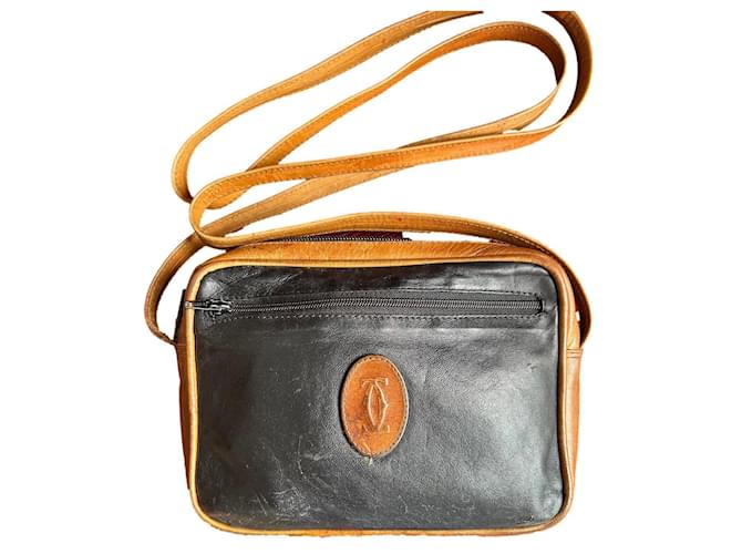 Cartier Piccola borsa a tracolla Marrone Nero