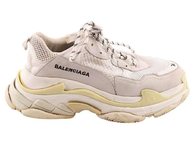 Balenciaga Sneaker in pelle Triple S Bianco