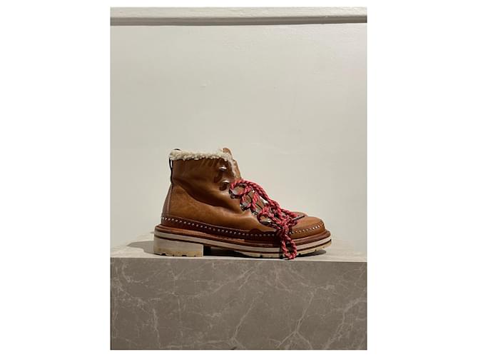 RAG & BONE Stivaletti T.EU 36 Pelle Cammello