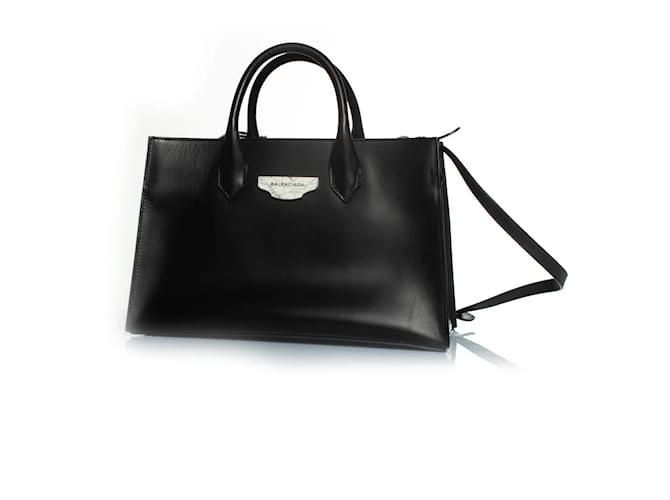 Balenciaga, borsa tote in marmo nera Nero