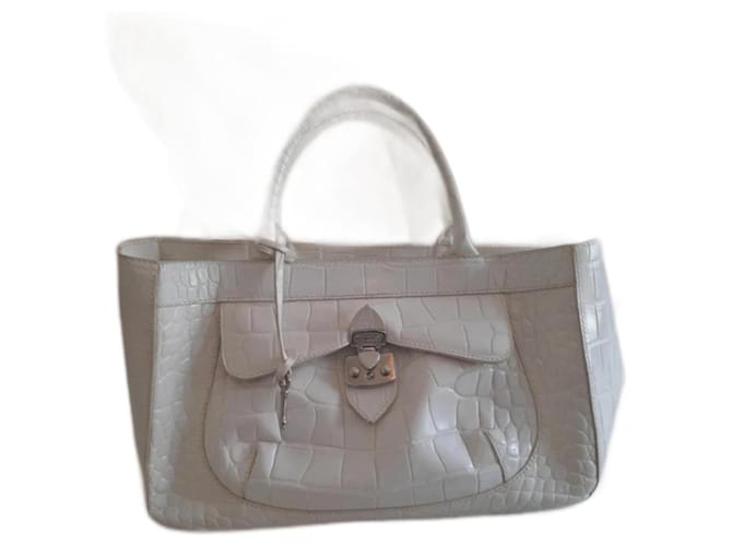 Furla Borse Bianco Beige Silver hardware