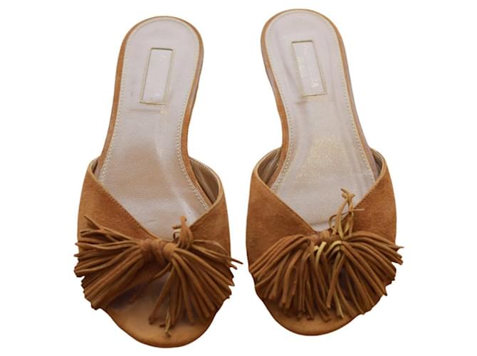 Aquazzura Ciabatte Marrone