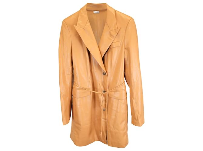 Abito Blazer Remi Nanushka in pelle vegana marrone