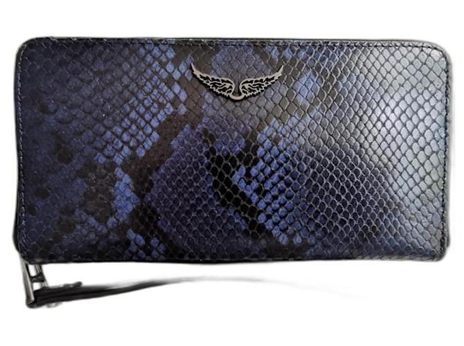 Zadig & Voltaire Portafogli Nero Blu Blu navy