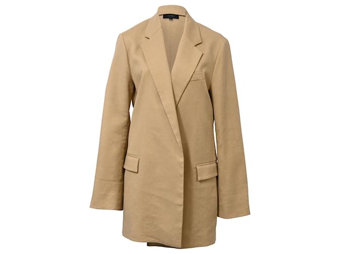 Blazer aperto oversize Joseph Julia in lino marrone