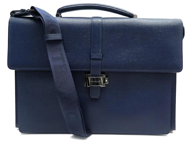 NUOVO PORTADOCUMENTI MONTBLANC 4810 WESTSIDE SINGLE 118629 Blu navy