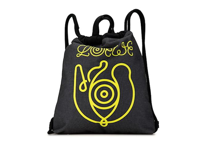 Borsa a corda Loewe Anagram Marrone Nero