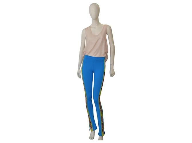 Off White Pantalogi, leggings Blu