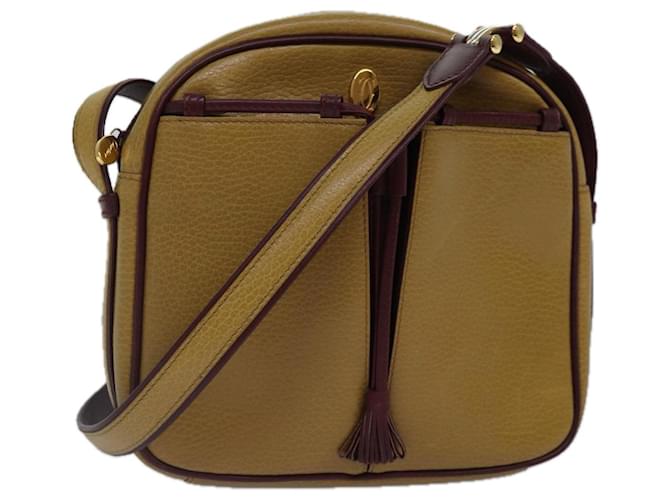 Borsa a Spalla CARTIER in Pelle Beige Oro Auth th5237 D'oro