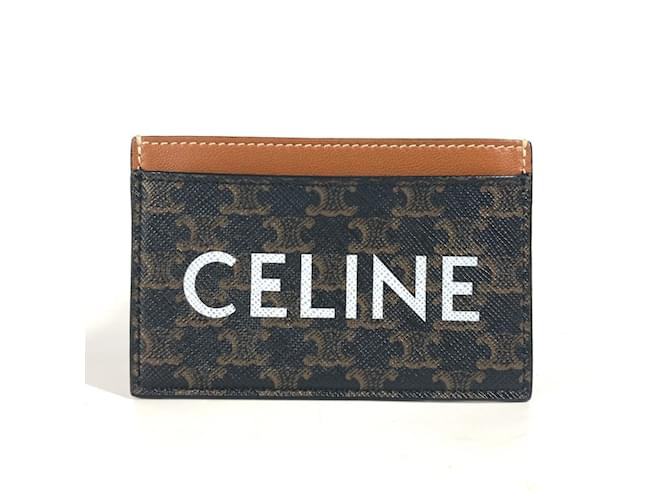 Céline Porta biglietti da visita CELINE Triomphe Marrone