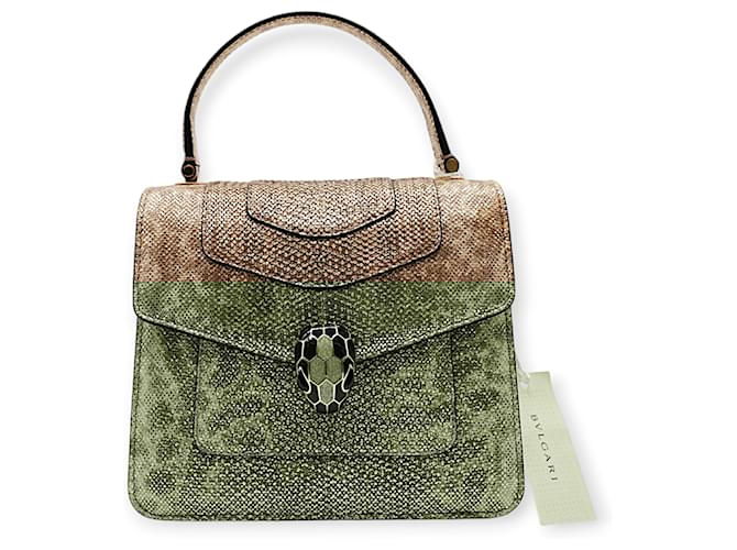 Borsa a tracolla Bulgari Serpenti Forever Argento