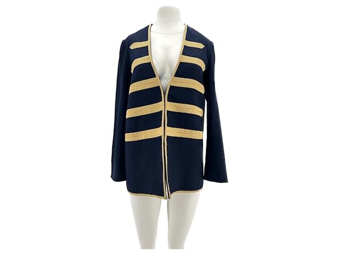 ZADIG & VOLTAIRE Giacche T.FR 40 Lana Blu navy