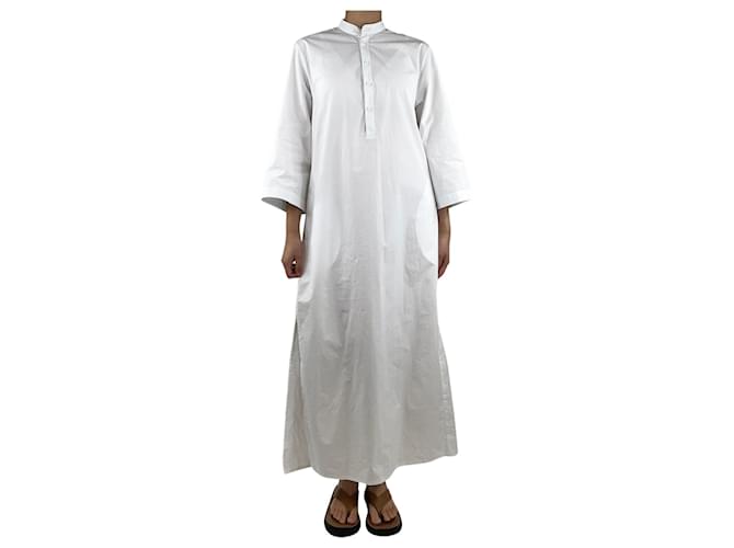 Autre Marque Abito camicia midi bianco Matteau - taglia UK 6