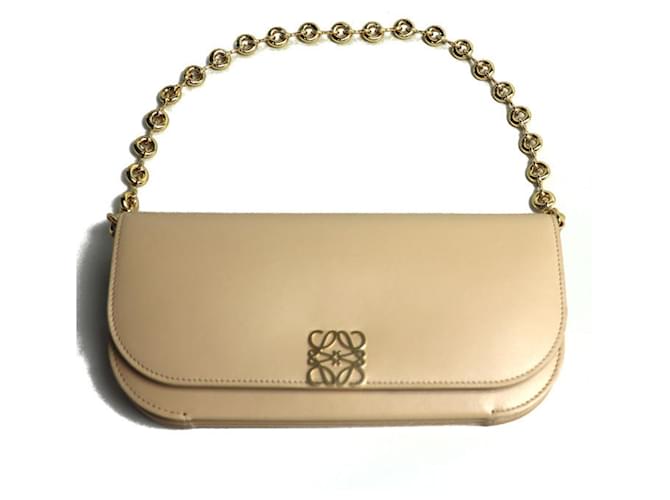 Borsa a catena lunga Loewe Goya Beige
