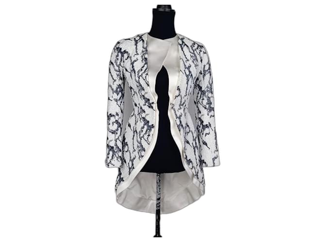 Alexander Wang Balenciaga, giacca lunga Balenciaga per un'occasione speciale Bianco Grigio