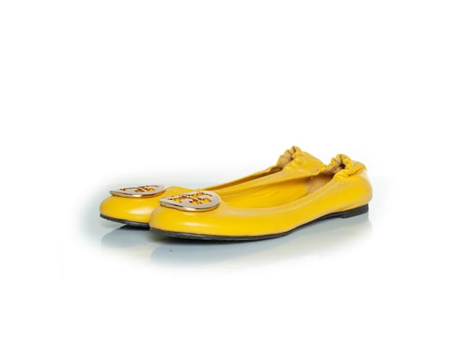 Ballerine in pelle gialla Tory Burch Giallo