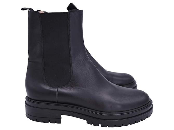 Stivaletti Chester Gianvito Rossi in pelle nera Nero