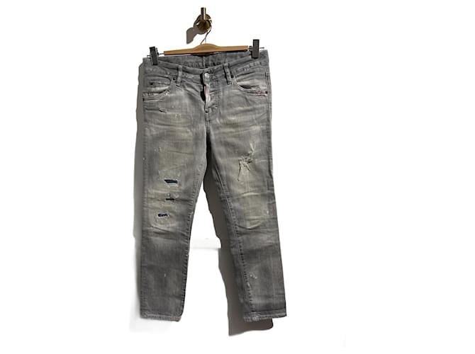 Jeans DSQUARED2 T.FR 34 Cotone Grigio