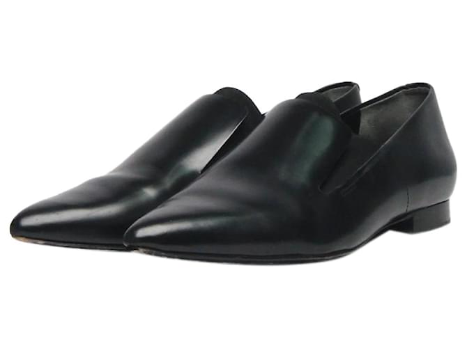 Alexander Wang Scarpe in pelle nera a punta - taglia EU 36 Nero