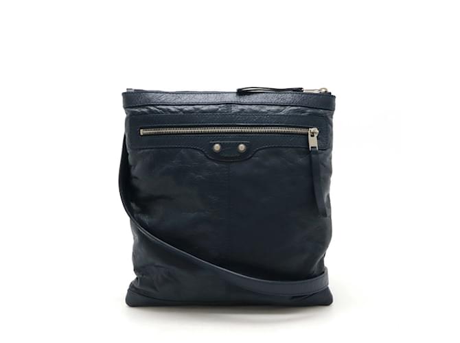 Borsa a Spalla Neo Sketch di Balenciaga Nero Blu Blu navy