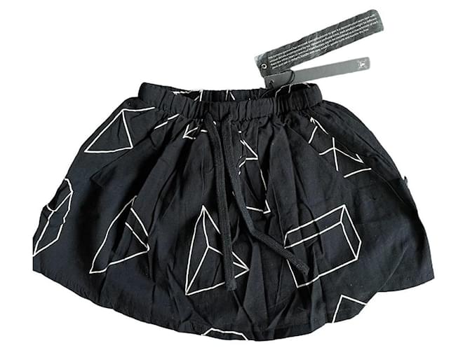 Autre Marque Gonna geometrica Nununu Nero