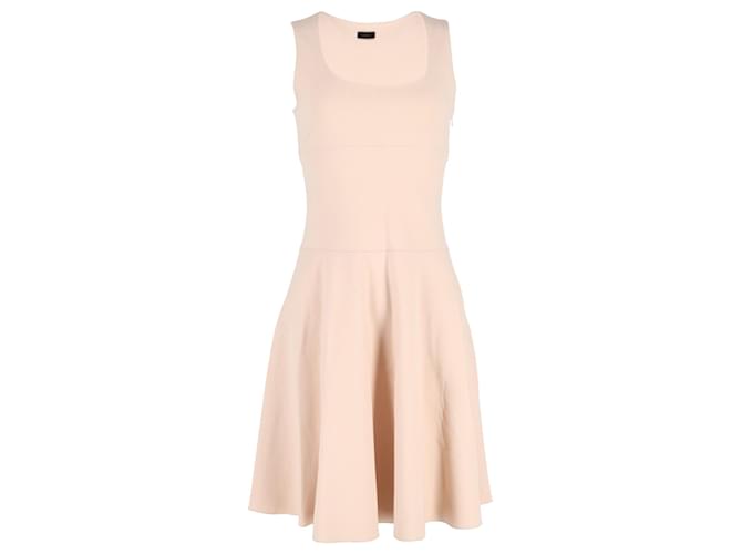 Abito senza maniche Fit-and-Flare Joseph in viscosa beige Marrone