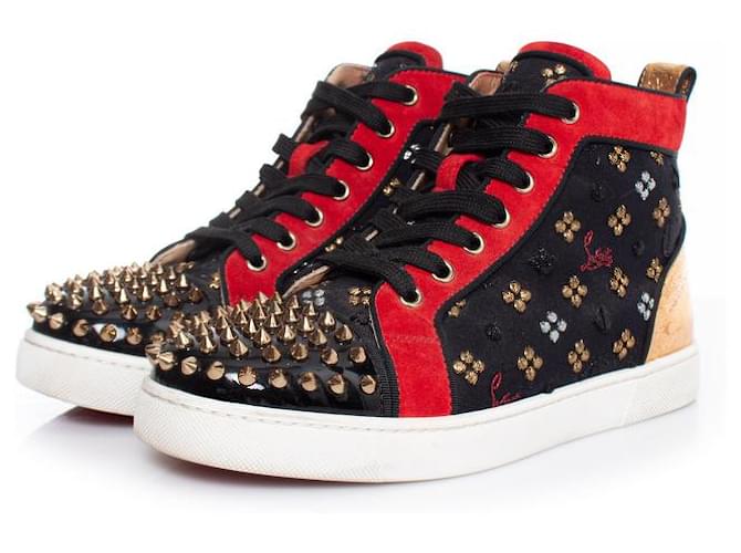 Christian Louboutin Sneakers alte Lou Spike Nero