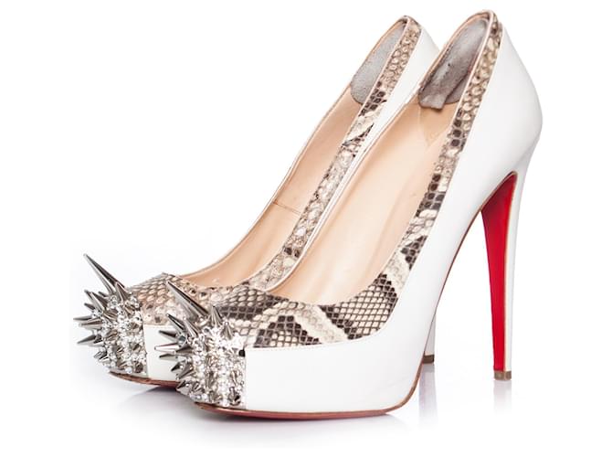 Christian Louboutin Pumps a spillo bianchi Bianco