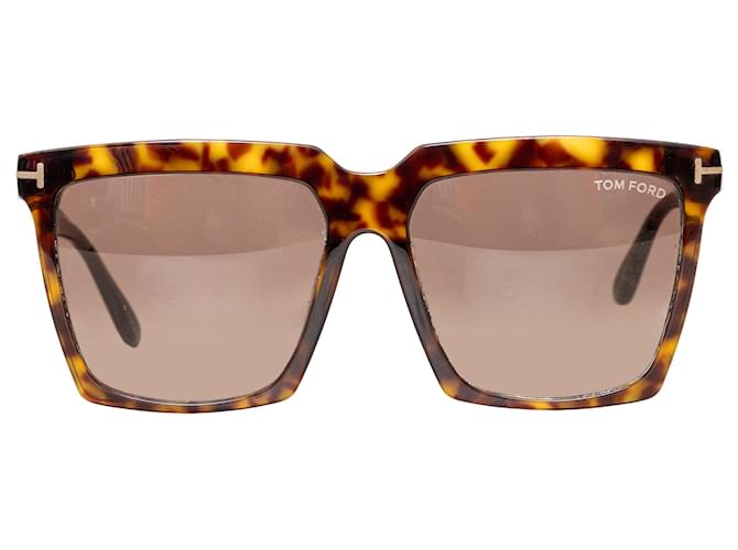 Occhiali da sole quadrati Tom Ford Sabrina - Anni '20 Multicolore