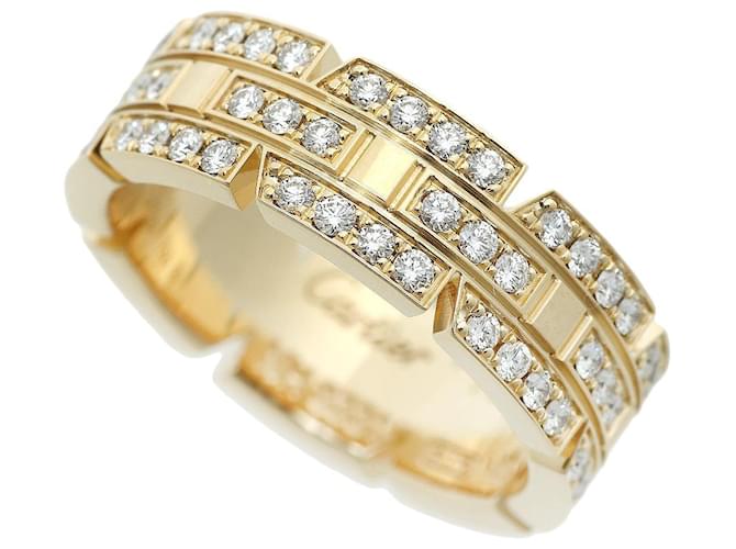 Anello in diamante Cartier Tank Française K18YG #49 D'oro