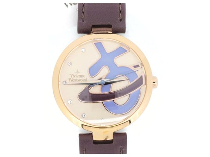 Orologio in acciaio inossidabile per donne Vivienne Westwood Rosa