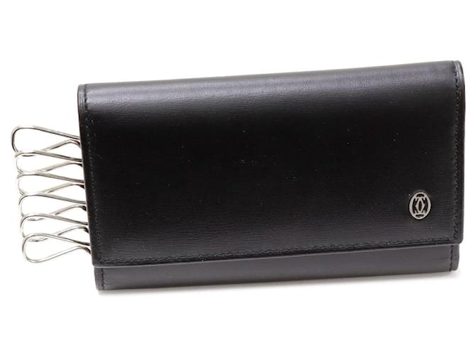 Portachiavi Pasha in pelle di vitello Cartier L3000127 Nero