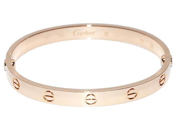 Bracciale Cartier K18PG Love Taglia 17 D'oro