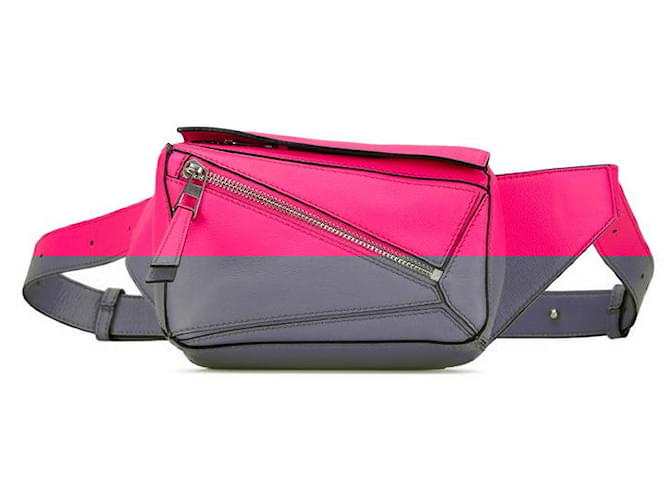 Borsa 2 in 1 in pelle Anagram Loewe Rosa