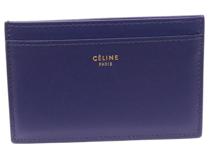 Céline Portacarte in vitello Celine 1001123XT1.07IL Blu