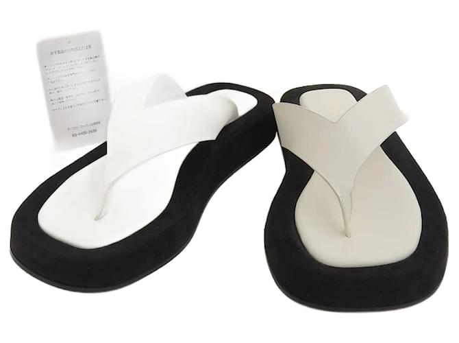 Autre Marque I sandali in pelle scamosciata nera The Row Ginza 36